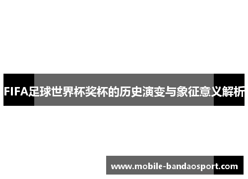 FIFA足球世界杯奖杯的历史演变与象征意义解析
