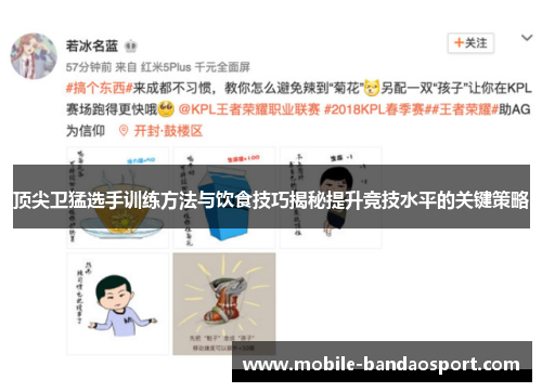 顶尖卫猛选手训练方法与饮食技巧揭秘提升竞技水平的关键策略